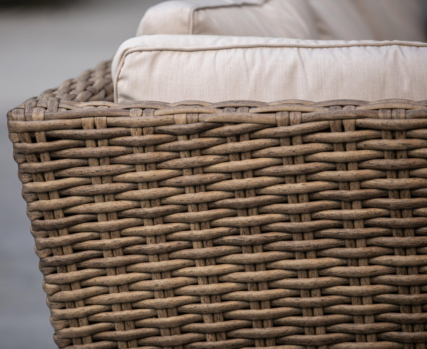 Havana Sectional in Canvas Flax w/ Self Welt