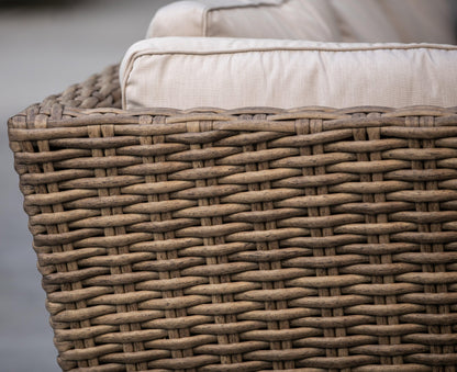 Havana Sectional in Canvas Flax w/ Self Welt