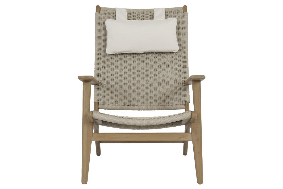 Coastal Teak Cushionless Highback Chair