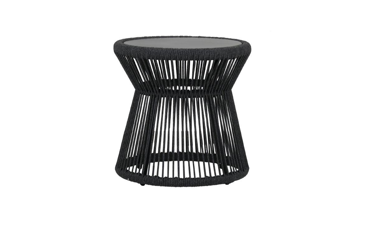 Milano End Table w/ 20 Honed Absolute Granite Insert Top