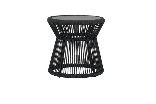 Milano End Table w/ 20 Honed Absolute Granite Insert Top