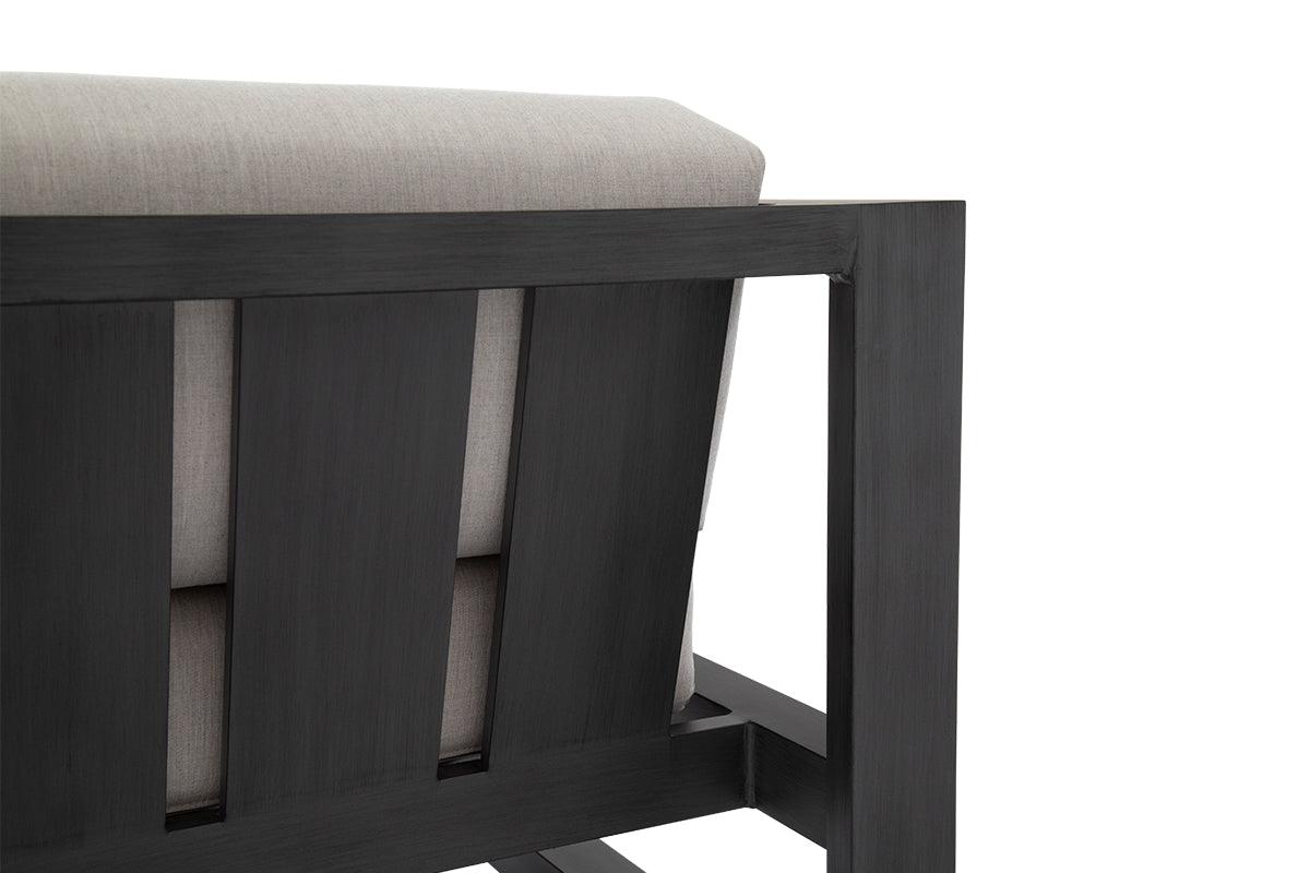 Redondo Swivel Club in Cast Silver, No Welt